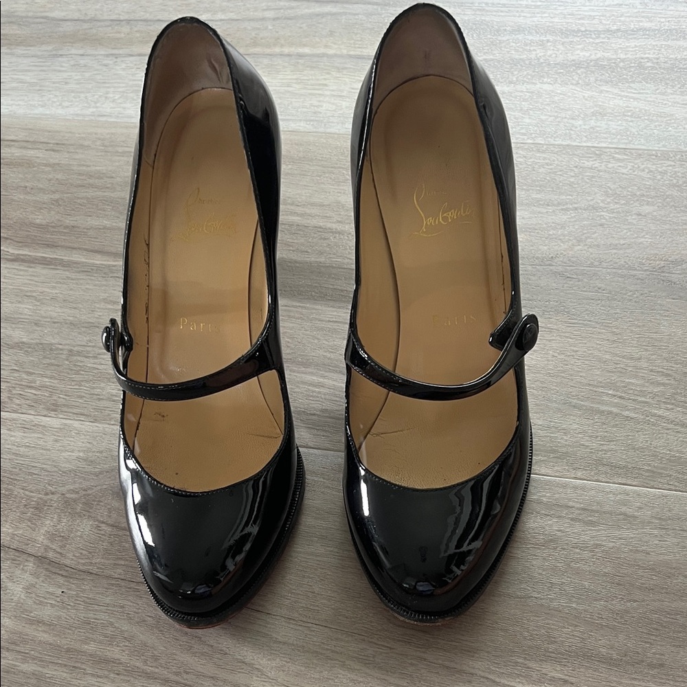 Christian Louboutin Black Patent Leather Heels